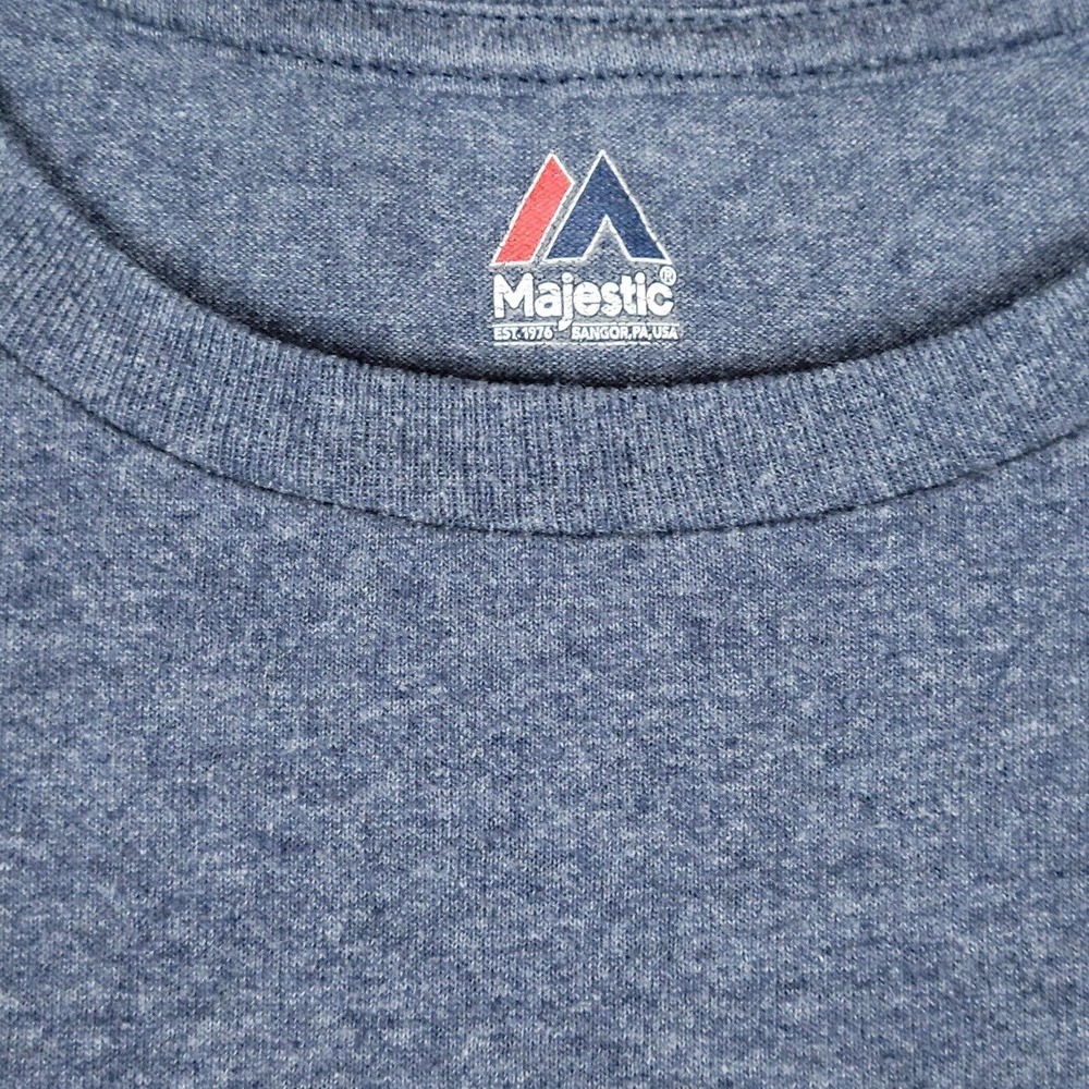 New England Patriots Mens Medium Long Sleeve Graphic T Shirt Blue Gray - Picture 4 of 8